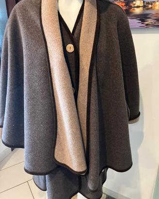 Mantella e gilet in cashemere tg unica vintage
