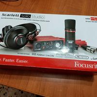 Focusrite Scarlett Solo 2i2 (scheda audio, microf)