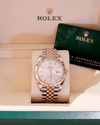 Rolex Date-Just 41 ref. 126331 acc/oro rosa