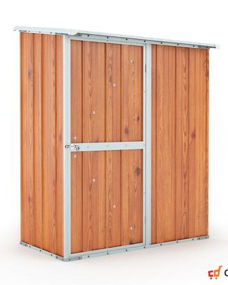 Casetta box giardino Acciaio 155x100 fin legno