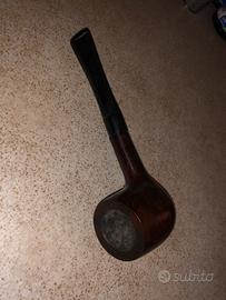 Pipa vintage in radica di legno, realizzata Italia