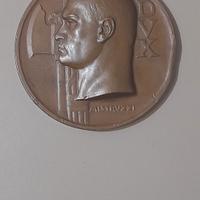Medaglia in bronzo F. DUX autore Mistruzzi Aurelio