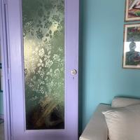 Porte da interno in legno  con vetro antico