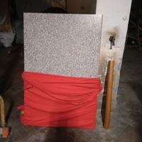 tavolo allungabile pannello effetto marmo 