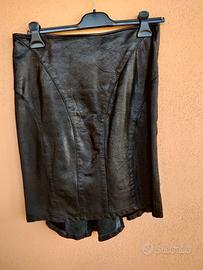 Gonna nera in pelle Rocco Barocco