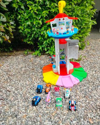 torre paw Patrol alta circa 80 cm con luci e suoni