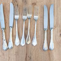 Set 8 posate argento 800 frutta/dessert anni'50 