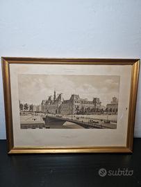 Antica Litografia Parigi – Hôtel de Ville 1880