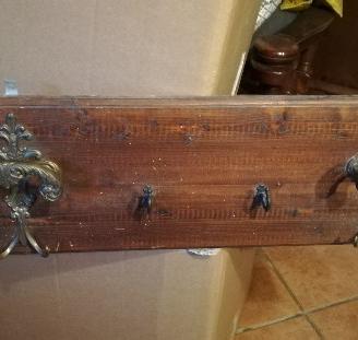 Appendi abiti e mensola shabby