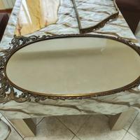 Consolle in stile  con piano in marmo e specchio