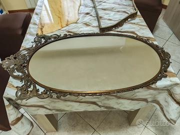 Consolle in stile  con piano in marmo e specchio