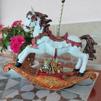 Carillon Cavallo a dondolo in resina