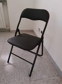 Sedie pieghevoli nere