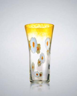 La murrina Fragranza vaso margherite gialle vetro 
