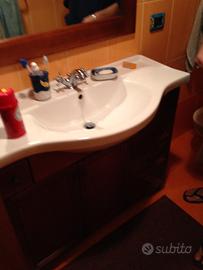 MOBILE DA BAGNO COMPL-SPECHIO-COL-CILIEGIEGIO+TRAS