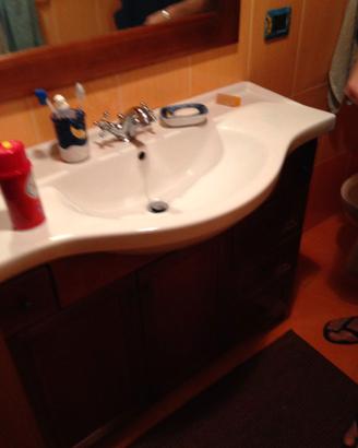 MOBILE DA BAGNO COMPL-SPECHIO-COL-CILIEGIEGIO+TRAS