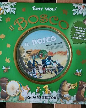 Tony Wolf Il bosco libro e CD con cartone animato 