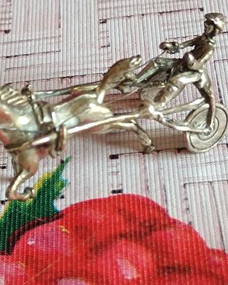 cavallo in miniatura argento 800