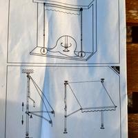 Tenda da sole con morsetto, manovella  e inclinabi