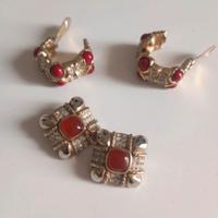 3 paia di Oecchini vintage con clips