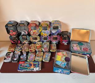 Lotto Tin e mini tin pokemon vuote