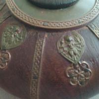 scatola del tabacco, artigianato indiano, vintage 