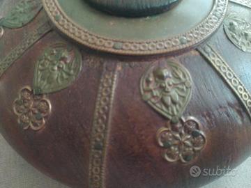 scatola del tabacco, artigianato indiano, vintage 