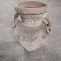 vaso giardino con manici in terracotta 