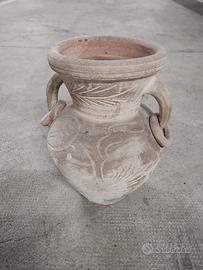 vaso giardino con manici in terracotta 
