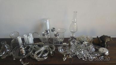 modernariato lampadario smontato incompleto