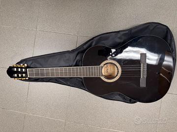 Chitarra Classica Nera + Custodia- Harley Benton