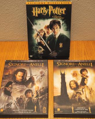DVD HARRY POTTER  e IL SIGNORE DEGLI ANELLI