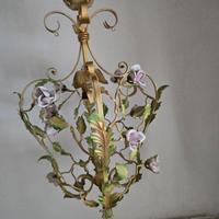 lampadario in ferro vintage