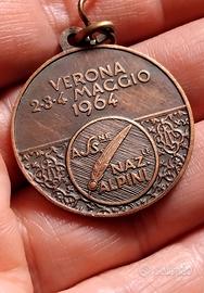 MEDAGLIA 37° ADUNATA NAZIONALE ALPINI VERONA 1964