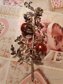 ramo naturale con bagno in argento