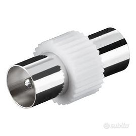 Connettore antenna tv maschio adattatore coassiale