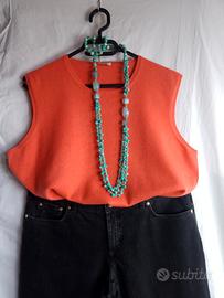 Blusa Gilet in Cashmere Roger Style 