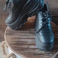 Bershka Sneakers Nere Zeppa