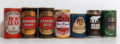 Lattine di birre estere - Lotto di 7 pezzi