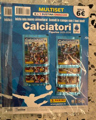 Calciatori Panini 25-26 lotto 15 blister 7 bustine