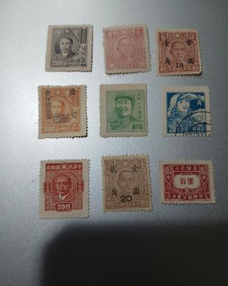 piccolo lotto francobolli cinesi 