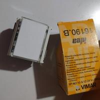 19 Pulsanti targhetta Vimar Idea 16190.B  Bianchi 