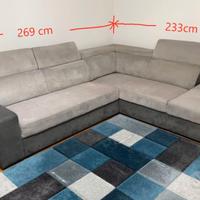 Divano a L con letto come nuovo