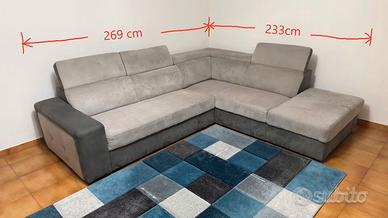 Divano a L con letto come nuovo