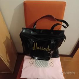 BORSA A MANO HARRODS NERA LUCIDA