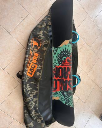 Tavola snowboard Salomon 156 + attacchi Elan