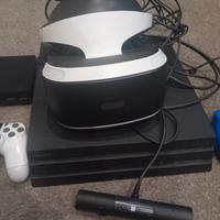 ps4 pro + visorore e due controller