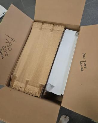 Buste postali A4 Kraft e Bianche