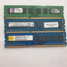 lotto 3pezzi x ram 8g ddr3