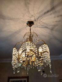 Lampadario in stile Impero con cristalli Swarovski